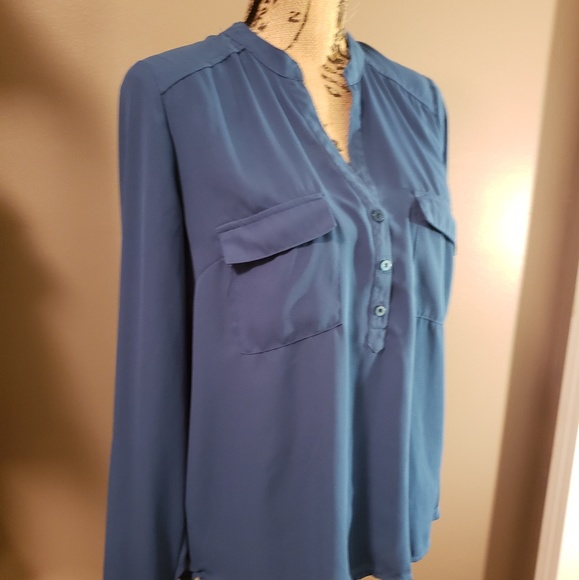 Forever 21 Teal Blouse - Picture 4 of 4